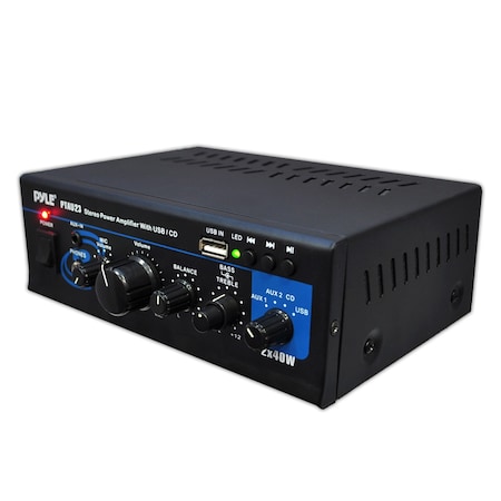 Pyle Pyle Mini Stereo Amplifiers Usb, PTAU23 PTAU23